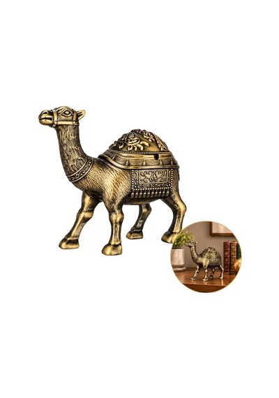 Sh Sunup Sn-38893 Antik Bronz Deve Figürlü Dekoratif Küllük Najmaddin