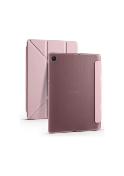 Samsung Galaxy Uyumlu Tab S6 Lite Sm-p610 10.4" Kılıf Kalem Bölmeli Standlı Katlanabilir Kalemlikli Silikon Kılıf