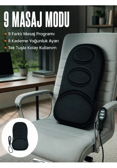 Motorlu Isıtmalı Masaj Minderi Masaj Modlu Ev, Ofis Ve Araç Koltuk Pedi çok renkli