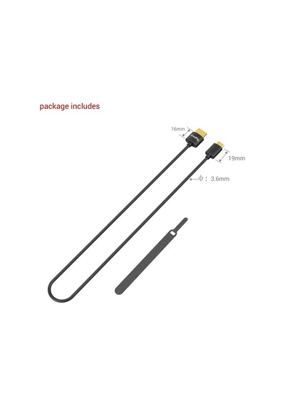 Smallrig 3041 Ultra Slim 4k Hdmı Kablosu C - A Mini 55cm