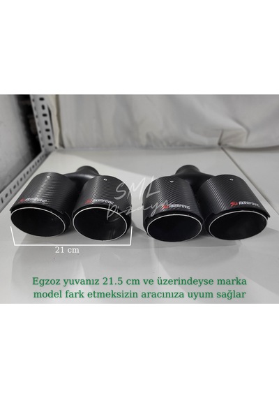100 Mm Çiftli Akrapoviç Egzoz Ucu 100lük Akrapoviç Egzos-egsoz Uç