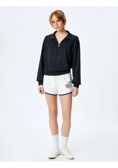 Koton Rahat Kalıp Uzun Kollu Yarım Fermuar Detaylı Modal Kumaş Sweatshirt Siyah 5sak10159ek Siyah Koton Rahat Kalıp Uzun Kollu Yarım Fermuar Detaylı Modal Kumaş Sweatshirt Siyah 5sak10159ek Siyah