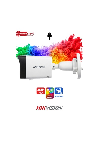 Ds-2cd1023g2-lıuf 2mp Poe Hybrid Light Güvenlik Kamerası Sesli Ve Renkli