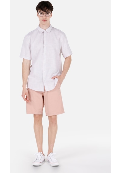 Colin's Colins Normal Kesim Shirt Yaka Bej Erkek Kısa Kol Gömlek Cl1067835 Cl1067835 Q1.v1 Beı Bej