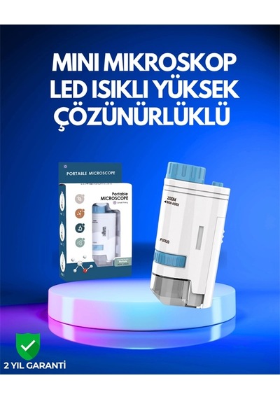Mey İthalat Pmma Optik Lensli Kompakt Taşınabilir Mikroskop