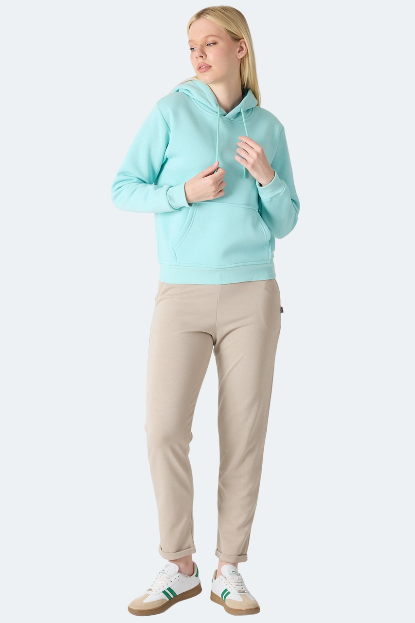 Slazenger Mısty I Kadın Turkuaz Sweatshirt Turkuaz