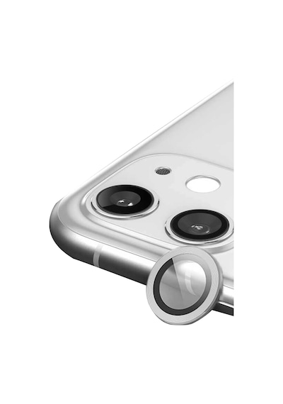 Newface - 314 - Apple iPhone Uyumlu 11 Raze Metal Kamera Lens - Spt-gld - - Gümüş