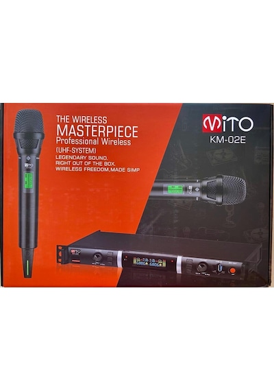 Mito Km-02ee Çift El Uhf 2x100 Full Digital Telsiz Mikrofon