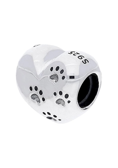 Nur Silver Patili Kalp Gümüş Charm Nur-bl00225