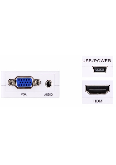 Alfais 4554 Vga To Hdmi Çevirici Dönüştürücü Adaptör
