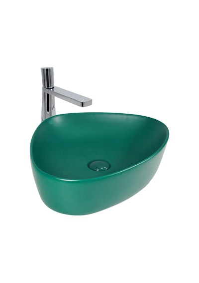 Paluci Doğa Multi Dark Green Çanak Lavabo Sırlı