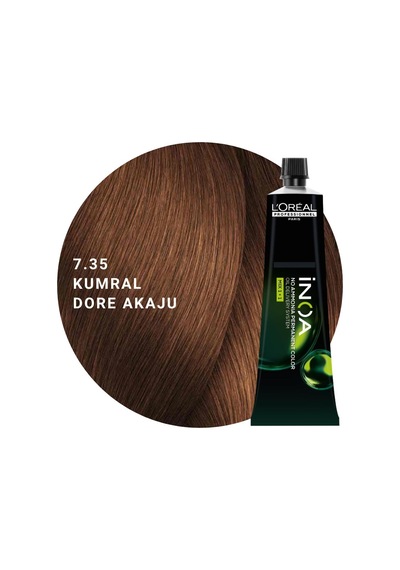 L Oréal Professionnel Inoa Saç Boyası 60gr - 7.35 Kumral Dore Akaju