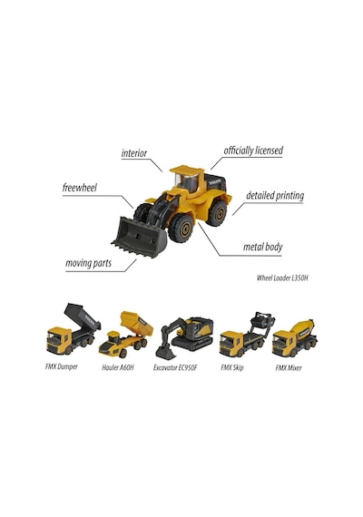 8503100000 Volvo Construction Premium 6-asst Çok Renkli