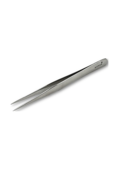 Borox Penset 12 Cm Paslanmaz Çelik - Düz Sivri Uçlu Cımbız