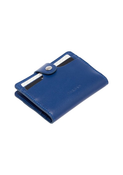 Tergan Koyu Mavi Deri Unisex Kredi Kartlık - S1kk00001653-j1f Mavi