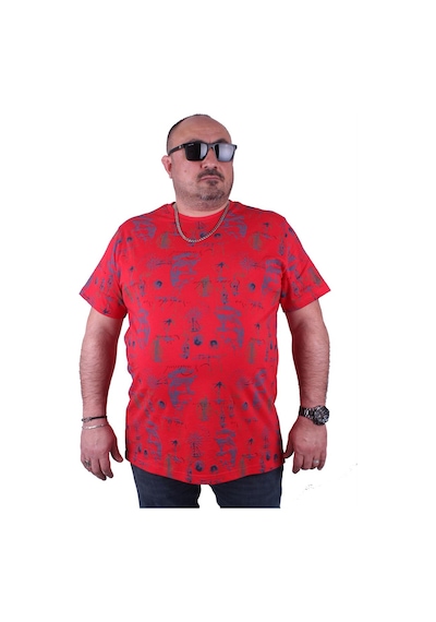 Moc Grande Mocgrande Büyük Beden Sıfır Yaka Tişört Compass Holiday 23151 Kırmızı-Kırmızı Çok Renkli Moc Grande Mocgrande Büyük Beden Sıfır Yaka Tişört Compass Holiday 23151 Kırmızı-Kırmızı Çok Renkli