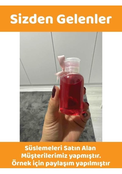 50 Adet 50 Ml Boş Plastik Şişe Om61 Şeffaf Kapak