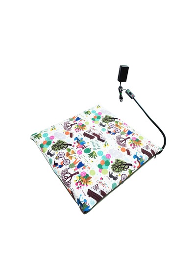 Kedi Minderi Isıtmalı Model 45x45cm 12v Adaptörlü Su Geçirmez Kdtes64