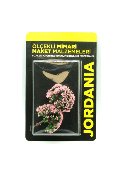 Jordania Maket Ağaç Yeşil-pembe 2i 1100 Ölçek 6 Cm W6070a