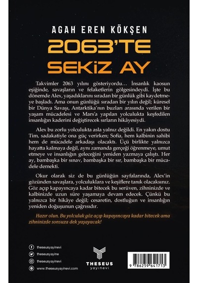 2063 Te Sekiz Ay- Agah Eren Kökşen- Theseus Yayınevi