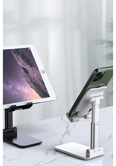 Yeni Nesil Profesyonel Tablet & Telefon Tutucu Stand Pratik Kaymaz Stand Siyah