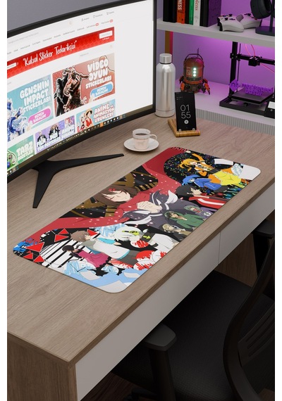 Kagerou Project Kaymaz Dikişli Kauçuk Oyuncu Mousepad V2 - 70x30 Xl Gaming Mouse Pad Fare Altlığı