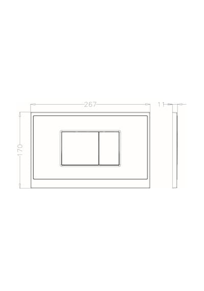 Japar - Sense Gömme Rezervuar Seti 120 Mm Buton Dahil - 50123tk Diğer