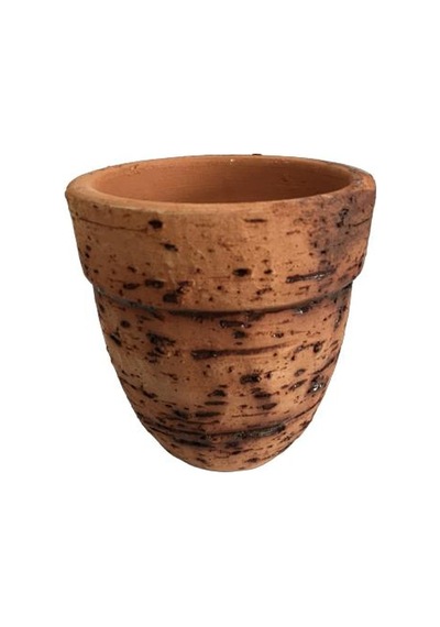 Antik Görünümlü Eskitme Toprak Saksı 12 Cm X 12 Cm 86070130