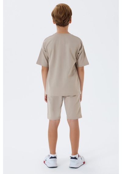 U.s. Polo Assn. Erkek Çocuk Krem Bermuda Takım 5274-49823 Krem