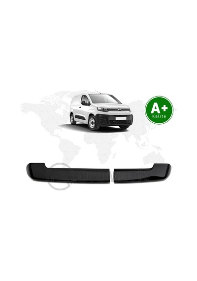 Citroen Berlingo Panelvan Bagaj Üstü Spoiler Parlak Siyah Çift Bagaj Kapaklı 2019 Model Ve Sonrası
