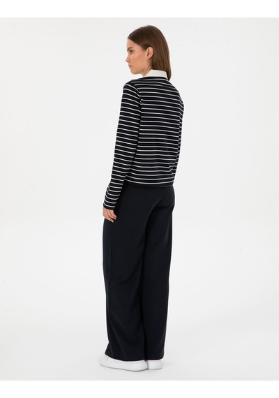 Pierre Cardin Kadın Lacivert Pantolon Kanvas-chino 50314119-vr033 Lacivert