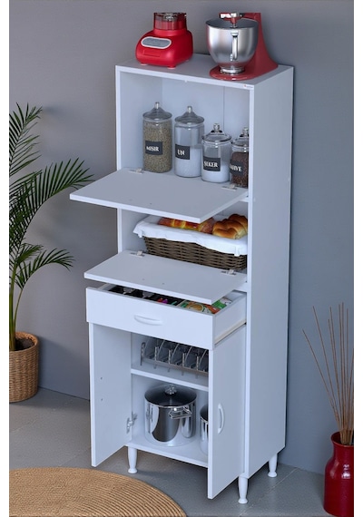 Eliusta Solaira 60 Cm Genişlik Kapaklı Mutfak Dolabı 4 Kapaklı, Çekmeceli Çok Amaçlı Mutfak/banyo Dolabı Beyaz Eliusta Solaira 60 Cm Genişlik Kapaklı Mutfak Dolabı 4 Kapaklı, Çekmeceli Çok Amaçlı Mutfak/banyo Dolabı Beyaz