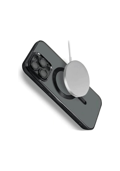 Muratech Newface Apple Uyumlu iPhone 15 Pro Max Kılıf Kross Magneticsafe Kapak - Siyah