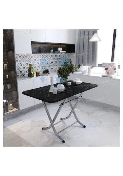 Dekoratif Katlanır Masa Mutfak Masası 70 120