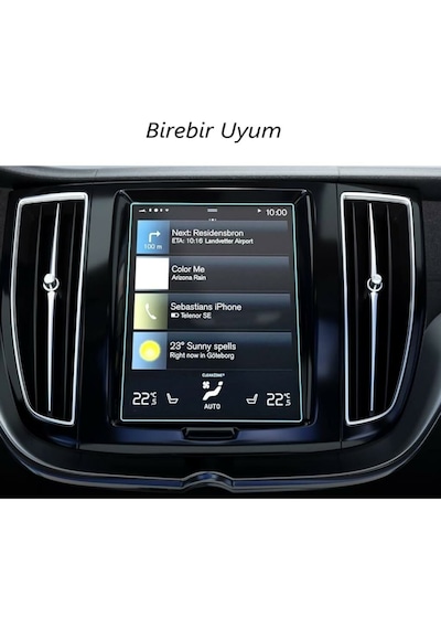 Volvo Ec40 8.7 İnç Uyumlu Ekran Koruyucu Multimedya Navigasyon Nano 9H Nano Ekran Koruyucu