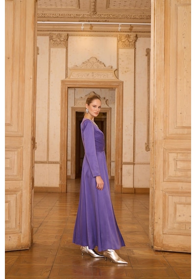 Senna Lucıano Dress Mor Mor