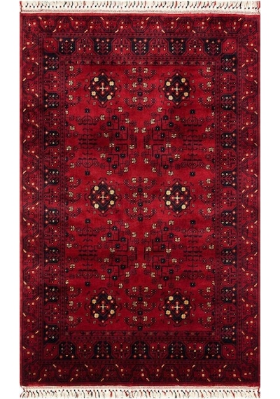 Eko Halı Nostalji 959 Red Özel Tezgah Salon Halısı Kırmızı