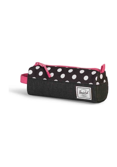 Herschel Settlement Case Black Crosshatch Pink Kalem Kutusu