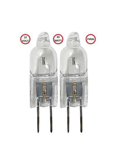 2 Adet Ledvance 12volt 20w Sarı Işık G4 Duylu Fırın Ampulü