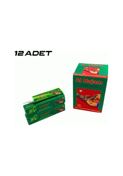 12 Adet Al Najam Kırmızı Tüp Kına 30gr 4801