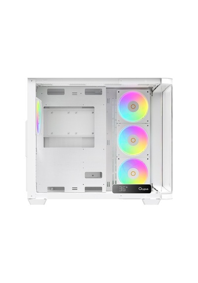 Iota C70 White Curve Argb Digital Tempered Glass Usb 3.0 Atx Mid Tower Kasa