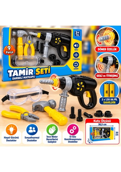 My Workshop Matkaplı Tamir Seti 9 Parça Mbt06 Standart