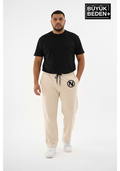 Süperlife Erkek Büyük Beden N Logo Baskılı Rahat Kesim Paça Reçme İnce Eşofman Altı Spr26ea952-4 Bej Süperlife Erkek Büyük Beden N Logo Baskılı Rahat Kesim Paça Reçme İnce Eşofman Altı Spr26ea952-4 Bej