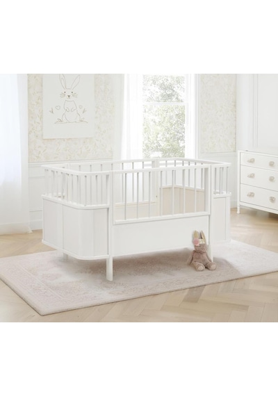 Tommybaby Bella Büyüyen Beşik Karyola 80x130 Beşik Normal Model Beyaz