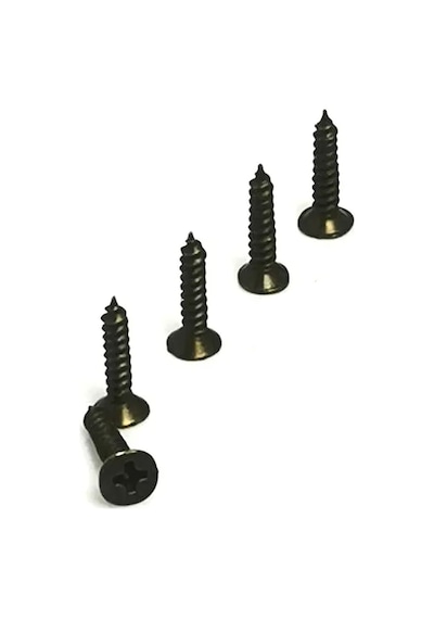 Klips, Menteşe, Ayak Vidası 2,2x7,5mm Çelik - Siyah 100 Adet 1