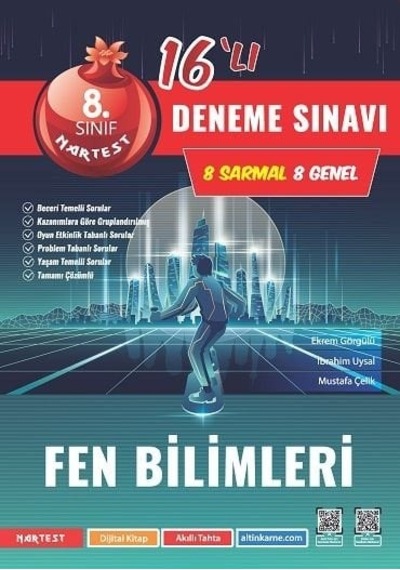Nartest 8.Sınıf Lgs Yeni Koyu Kapak Fen Bilimleri 16'Lı Deneme