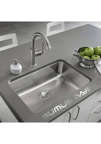 Ukinox D450 Dekorlu Tezgah Altı Eviye ( 40 x 45)