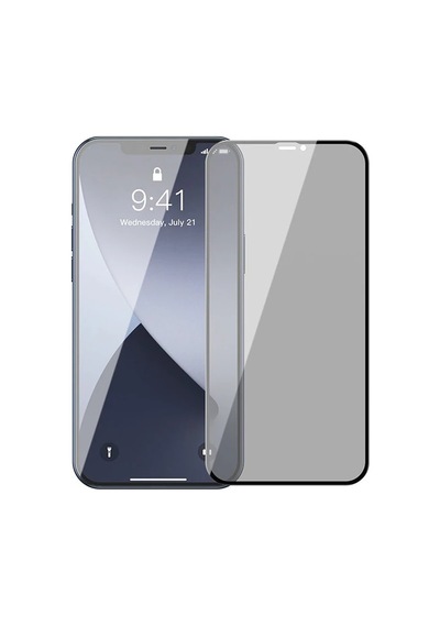 Baseus İphone 12 Mini Ekran Koruyucu 023mm Anti Spy Çerçeveli Tempered Cam Ekran Koruyucu 2 Adet Se- 5775 Mh-hs4507-1391