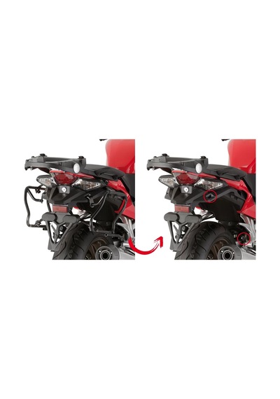Gıvı Plxr1132 Honda Vfr 800 F 14-20 Yan Çanta Taşıyıcı Tek Renk