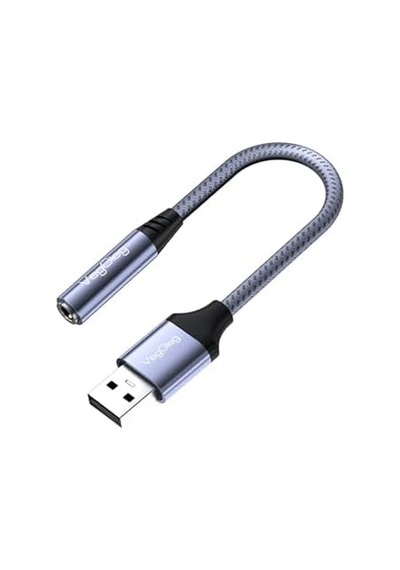 Usb-a To 3.5mm Aux Mikrofon Destekli Dac Chip Hifi Ses Kartı